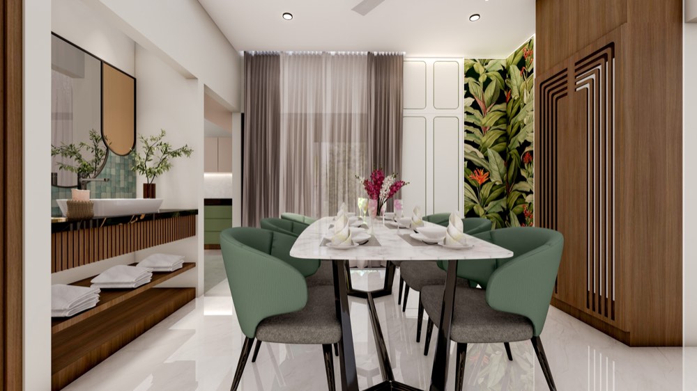 Dining interior at MP Mavis model home